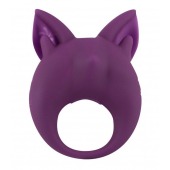 Фиолетовое перезаряжаемое эрекционное кольцо Kitten Kiki - Lola Games - в Воронеже купить с доставкой