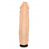 Телесная насадка-фаллос с пышными венами - 19,5 см. - LOVETOY (А-Полимер) - купить с доставкой в Воронеже