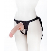 Реалистичный фаллос на поясе Harness - 20,5 см. - LOVETOY (А-Полимер) - купить с доставкой в Воронеже