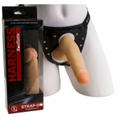 Приятный на ощупь фаллоимитатор на поясе Харнесс - 16,5 см. - LOVETOY (А-Полимер) - купить с доставкой в Воронеже