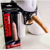 Фаллоимитатор телесного цвета на трусиках с плугом - 16,5 см. - LOVETOY (А-Полимер) - купить с доставкой в Воронеже