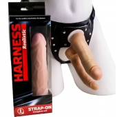 Двойной фаллоимитатор на трусиках с плугом - 15 см. - LOVETOY (А-Полимер) - купить с доставкой в Воронеже