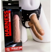 Двойной фаллоимитатор на трусиках с плугом - 15 см. - LOVETOY (А-Полимер) - купить с доставкой в Воронеже