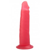 Розовый фаллоимитатор на подошве в виде присоски - 16,5 см. - LOVETOY (А-Полимер)