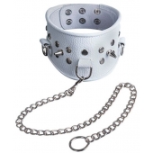 Белый кожаный ошейник - Sitabella - купить с доставкой в Воронеже