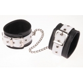 Черно-белые оковы на ноги - Sitabella - купить с доставкой в Воронеже