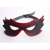 Чёрно-красная маска с прорезями для глаз - Sitabella - купить с доставкой в Воронеже