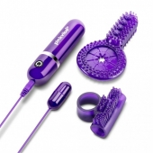 Набор из 2 фиолетовых эрекционных колец с вибрацией - Pink Vibe - в Воронеже купить с доставкой