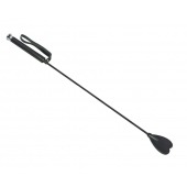 Чёрный стек с шлепком-сердечком - 70 см. - Sitabella - купить с доставкой в Воронеже