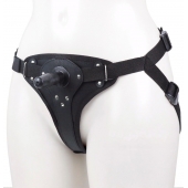 Женские трусики для фиксации насадки плугом с вагинальной пробкой - LOVETOY (А-Полимер) - купить с доставкой в Воронеже