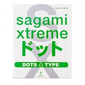 Презерватив Sagami Xtreme Type-E с точками - 1 шт. - Sagami - купить с доставкой в Воронеже