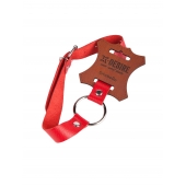 Кляп-кольцо на красных ремешках - Sitabella - купить с доставкой в Воронеже