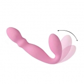 Розовый безремневой вибрострапон - 17,8 см. - SHEQU - купить с доставкой в Воронеже