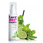 Съедобное согревающее массажное масло Love Me Tender Mojito с ароматом мохито - 100 мл. - Love to Love - купить с доставкой в Воронеже