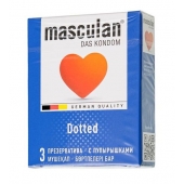 Презервативы с пупырышками Masculan Dotted - 3 шт. - Masculan - купить с доставкой в Воронеже