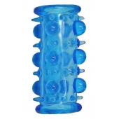 Голубая насадка с шипами и шишечками LUST CLUSTER - Dream Toys - в Воронеже купить с доставкой