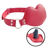 Красный кляп-губки с фаллоимитатором - Notabu - купить с доставкой в Воронеже