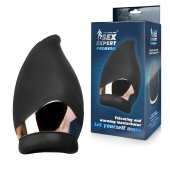 Черный вибромастурбатор Sex Expert - Sex Expert - в Воронеже купить с доставкой