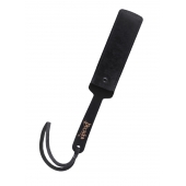 Черный кожаный пэддл - 37 см. - Pecado - купить с доставкой в Воронеже