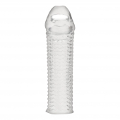 Текстурированная насадка на пенис Clear Textured Penis Enhancing Sleeve Extension - 16,5 см. - BlueLine - в Воронеже купить с доставкой