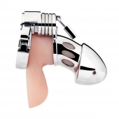 Клетка на пенис из металла Obedience Cock Cage - BlueLine - купить с доставкой в Воронеже