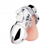 Клетка на пенис из металла Obedience Cock Cage - BlueLine - купить с доставкой в Воронеже