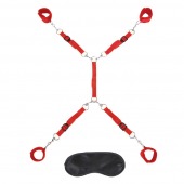 Красная фиксация на матрас Classic Bedspreader - Lux Fetish - купить с доставкой в Воронеже