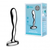 Стальной стимулятор простаты Stainless Steel Prostate Plug - 11,5 см. - b-Vibe - в Воронеже купить с доставкой