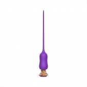 Фиолетовый тонкий стимулятор Nipple Vibrator - 23 см. - I-MOON - купить с доставкой в Воронеже
