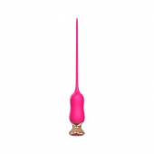 Розовый тонкий стимулятор Nipple Vibrator - 23 см. - I-MOON - купить с доставкой в Воронеже