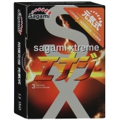 Презервативы Sagami Xtreme ENERGY с ароматом энергетика - 3 шт. - Sagami - купить с доставкой в Воронеже