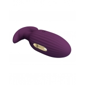 Фиолетовая анальная вибропробка с электростимуляцией Jefferson - 9,2 см. - Baile - купить с доставкой в Воронеже