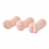 Набор из 3 мастурбаторов The Girl Next Door Tina - Dream Toys - в Воронеже купить с доставкой