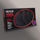 Набор из 3 массажеров простаты чёрного цвета NEXUS ANAL STARTER KIT - Nexus Range - в Воронеже купить с доставкой