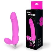 Розовый безремневой страпон Sexy Friend - 1137 - купить с доставкой в Воронеже