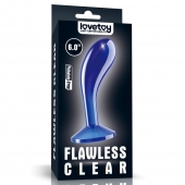 Синяя анальная втулка Flawless Clear Prostate Plug 6.0 - 15 см. - Lovetoy - в Воронеже купить с доставкой