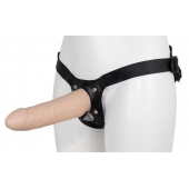 Пустотелый страпон MINI с бандажом - LOVETOY (А-Полимер) - купить с доставкой в Воронеже