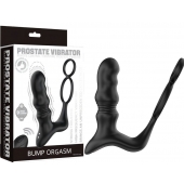 Черный вибростимулятор простаты с поступательными движениями и пультом ДУ - Secwell - в Воронеже купить с доставкой