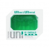 Зеленый мастурбатор-стимулятор Tenga Uni Emerald - Tenga - в Воронеже купить с доставкой