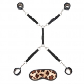 Леопардовая фиксация на матрас для рук и ног Classic Bedspreader - Lux Fetish - купить с доставкой в Воронеже