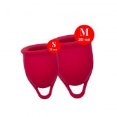 Набор из 2 красных менструальных чаш Iona - Woma - купить с доставкой в Воронеже