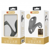Серая насадка для пениса с вибростимуляцией - Baile - в Воронеже купить с доставкой