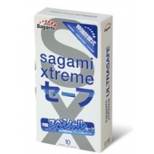 Презервативы Sagami Xtreme Ultrasafe с двойным количеством смазки - 10 шт. - Sagami - купить с доставкой в Воронеже