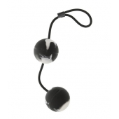 Шарики мягкие вагинальные черные duoballs - Seven Creations