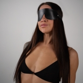 Однослойная закрытая маска из натуральной кожи - Crazy Handmade - купить с доставкой в Воронеже