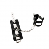 Черно-белые кожаные оковы - Crazy Handmade - купить с доставкой в Воронеже