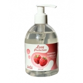 Лубрикант на водной основе Love Protection Raspberry с ароматом малины - 300 мл. - Lola Games - купить с доставкой в Воронеже