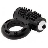 Черное эрекционное кольцо с 10 режимами вибрации - Baile - в Воронеже купить с доставкой