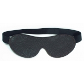 Коричневая кожаная маска на глаза на резинке - БДСМ Арсенал - купить с доставкой в Воронеже