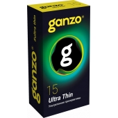 Прозрачные ультратонкие презервативы Ganzo Ultra thin - 15 шт. - Ganzo - купить с доставкой в Воронеже